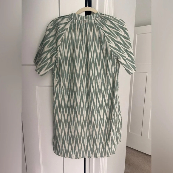 Oliphant Pocket Dress Tashkent Green White - Picture 4 of 6